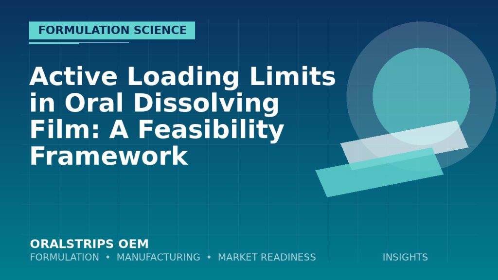 Active Loading Limits in Oral Dissolving Film: A Feasibility Framework — OralStrips OEM technical insight