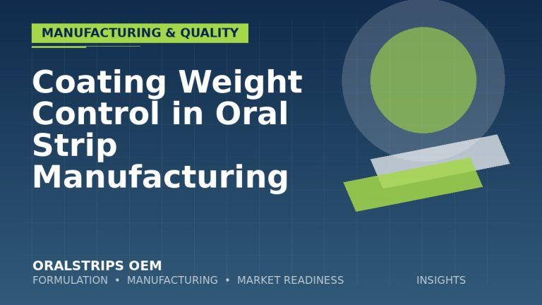 Coating Weight Control in Oral Strip Manufacturing — OralStrips OEM technical insight
