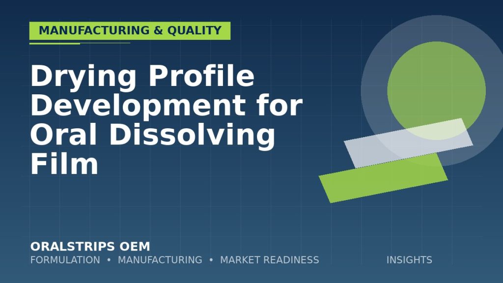Drying Profile Development for Oral Dissolving Film — OralStrips OEM technical insight