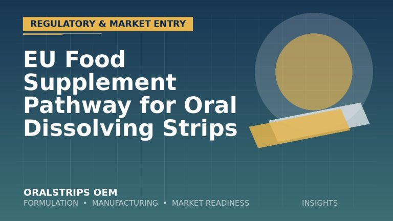 EU Food Supplement Pathway for Oral Dissolving Strips — OralStrips OEM technical insight