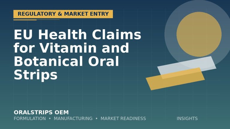 EU Health Claims for Vitamin and Botanical Oral Strips — OralStrips OEM technical insight
