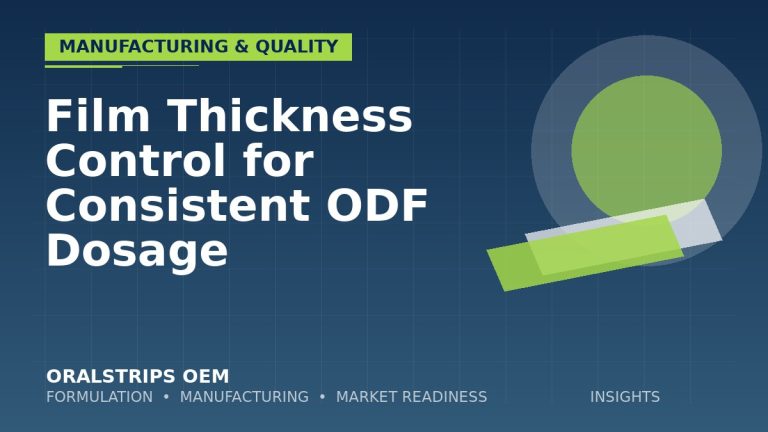 Film Thickness Control for Consistent ODF Dosage — OralStrips OEM technical insight