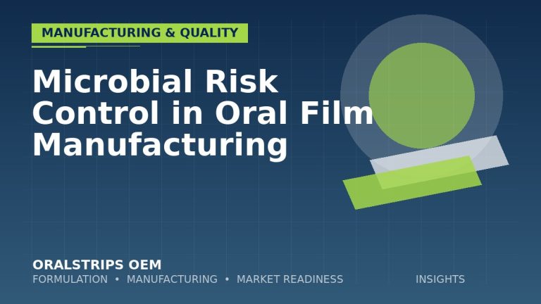 Microbial Risk Control in Oral Film Manufacturing — OralStrips OEM technical insight