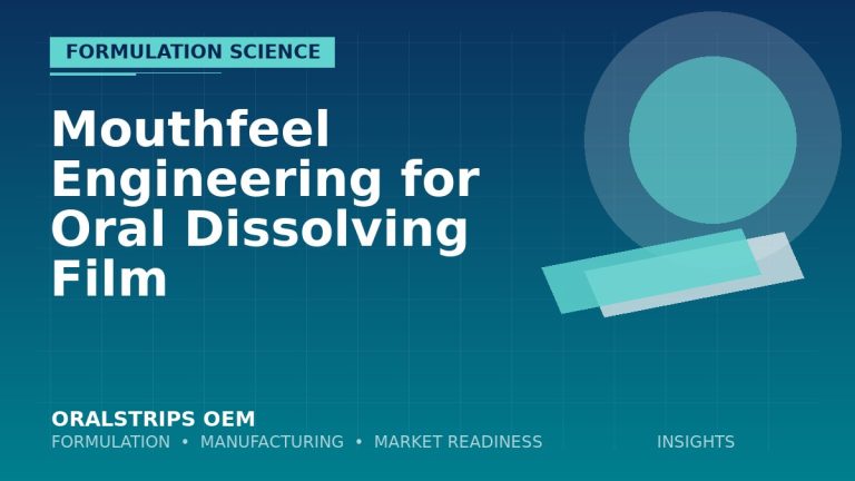 Mouthfeel Engineering for Oral Dissolving Film — OralStrips OEM technical insight