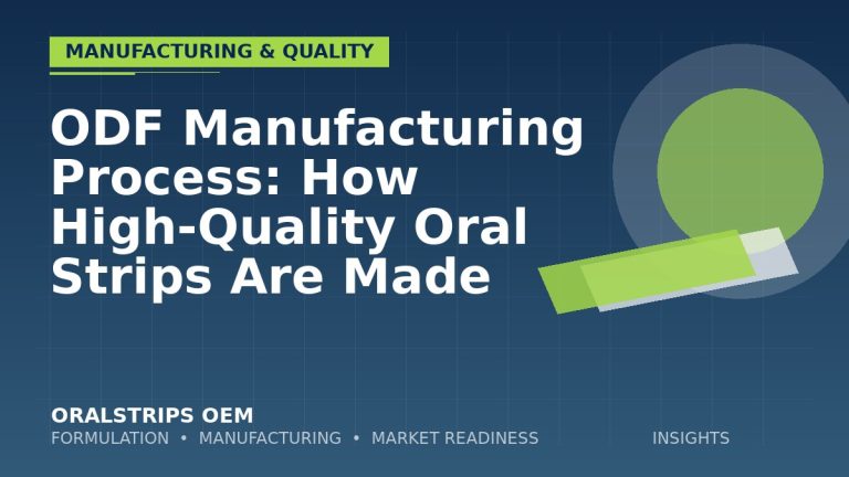 ODF Manufacturing Process: How High-Quality Oral Strips Are Made — OralStrips OEM technical insight