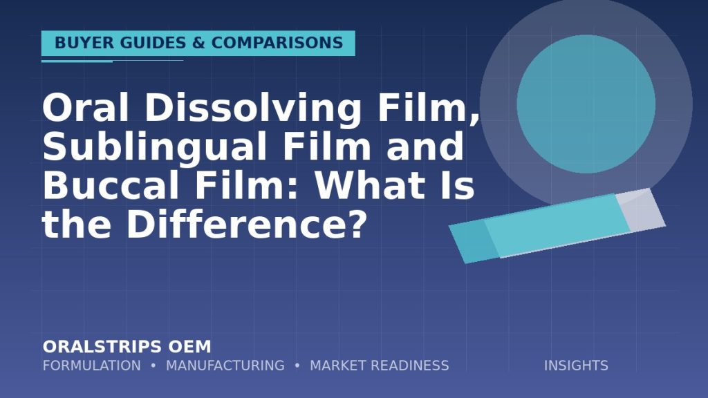 Oral Dissolving Film, Sublingual Film and Buccal Film: What Is the Difference? — OralStrips OEM technical insight