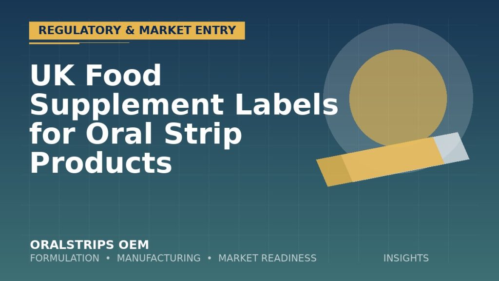 UK Food Supplement Labels for Oral Strip Products — OralStrips OEM technical insight