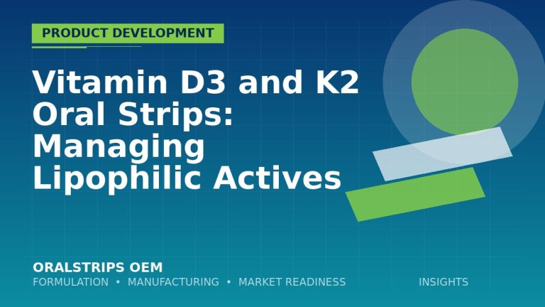 Vitamin D3 and K2 Oral Strips: Managing Lipophilic Actives — OralStrips OEM technical insight