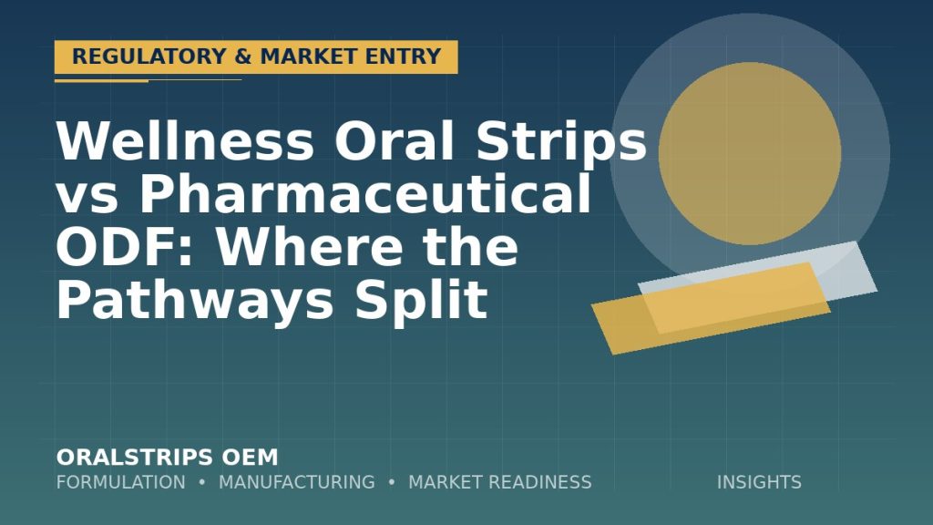 Wellness Oral Strips vs Pharmaceutical ODF: Where the Pathways Split — OralStrips OEM technical insight