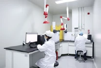 Testing center — photograph from the supplied company brochure