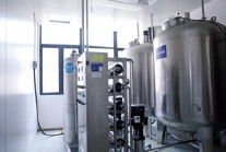 Water treatment room — photograph from the supplied company brochure